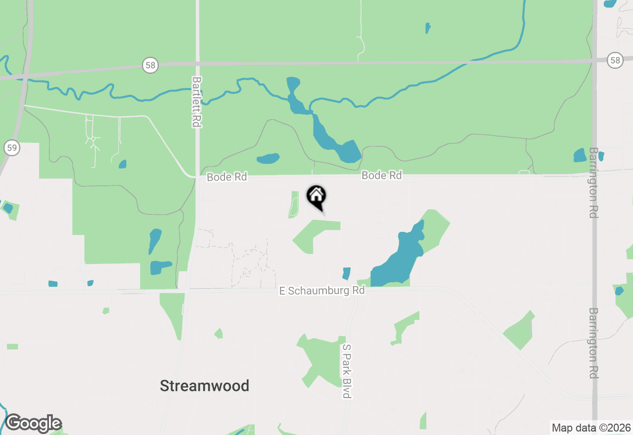 Map of 115 Abbeywood Circle, Streamwood, IL 60107