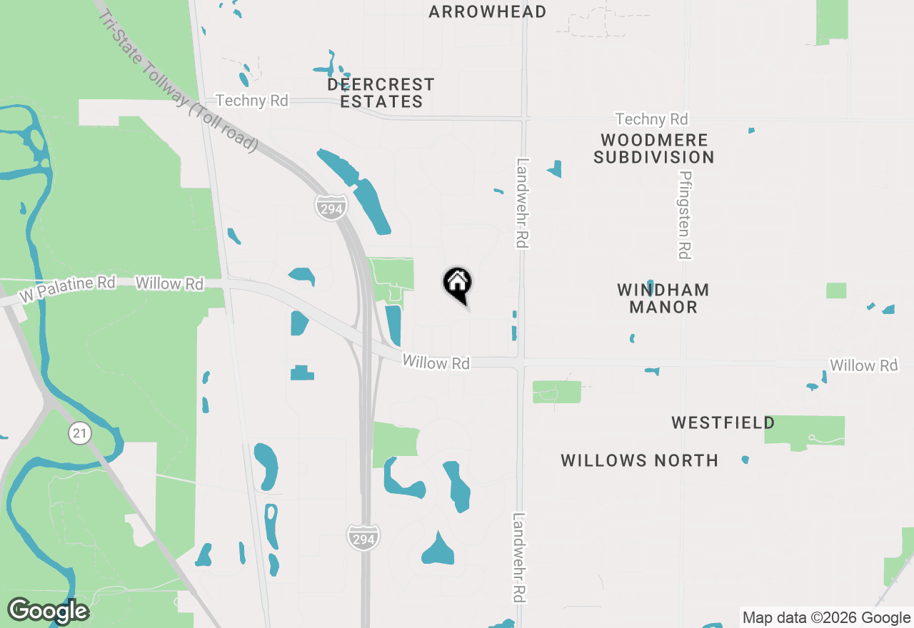 Map of 3328 Highland Road, Northbrook, IL 60062
