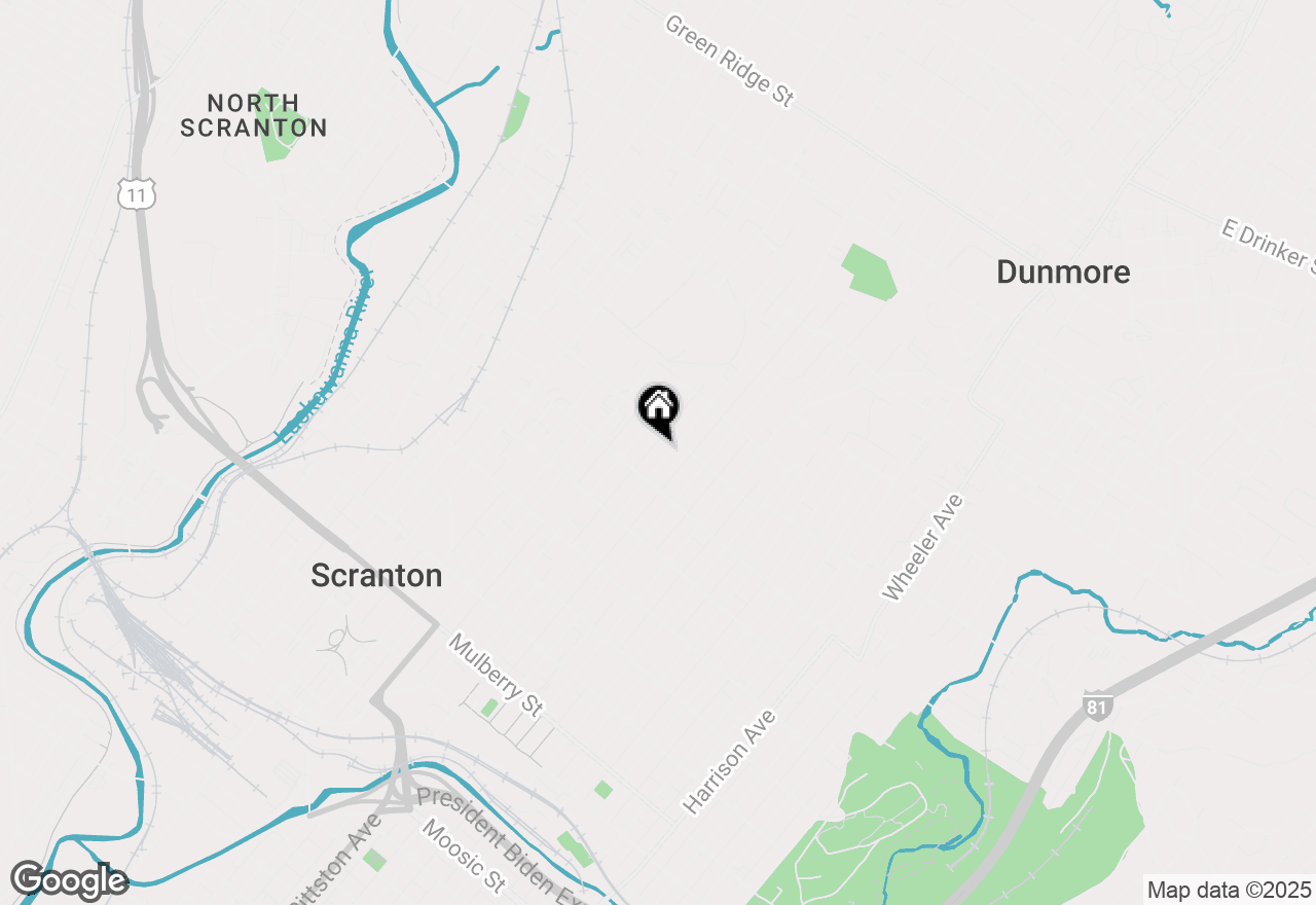 Map of 929 Monroe Avenue, Scranton, PA 18510
