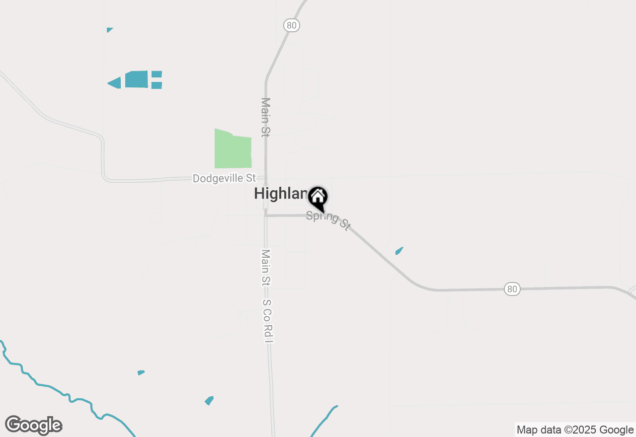 Map of 409 Spring Street, Highland, WI 53543