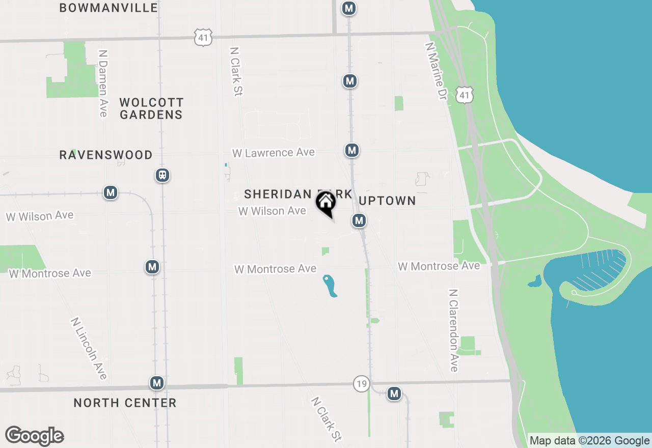 Map of 4531 N Magnolia Avenue #3S, Chicago, IL 60640
