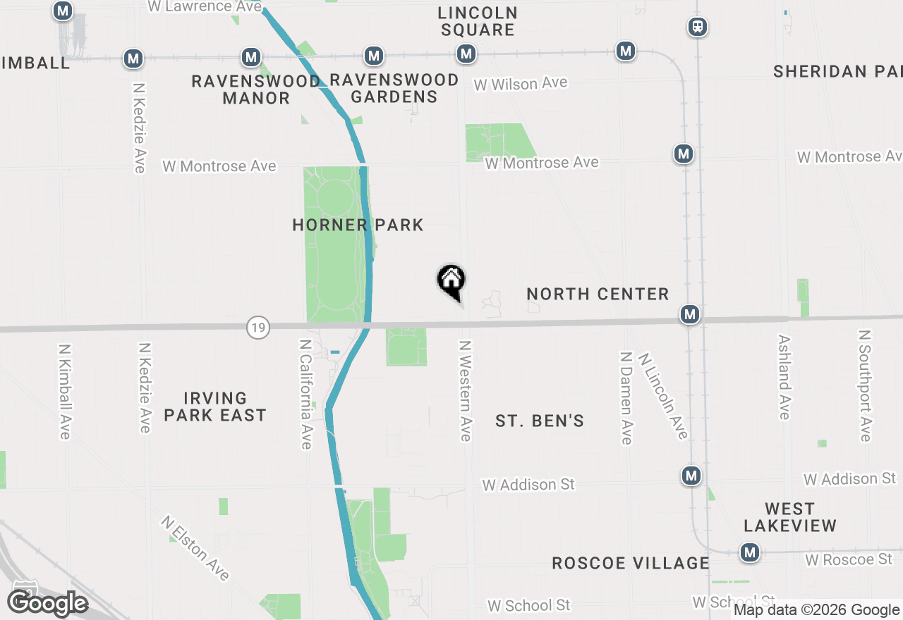 Map of 2421 W Cuyler Avenue, Chicago, IL 60618