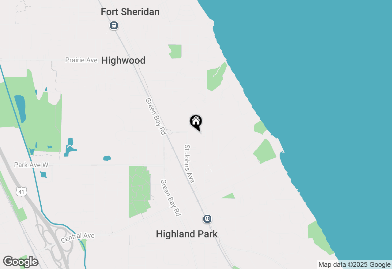 Map of 370 Vine Avenue, Highland Park, IL 60035