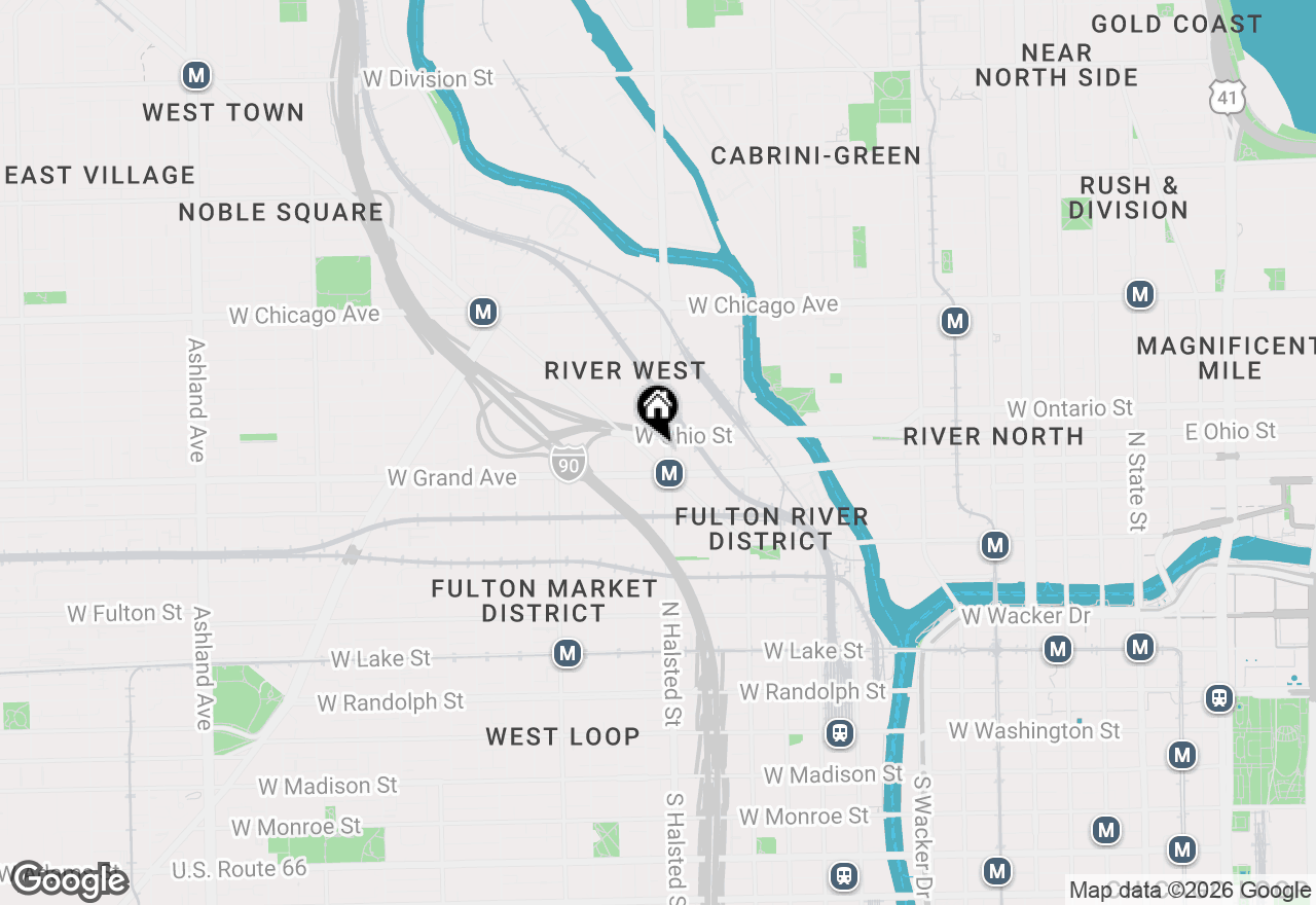 Map of 520 N Halsted Street #411, Chicago, IL 60642
