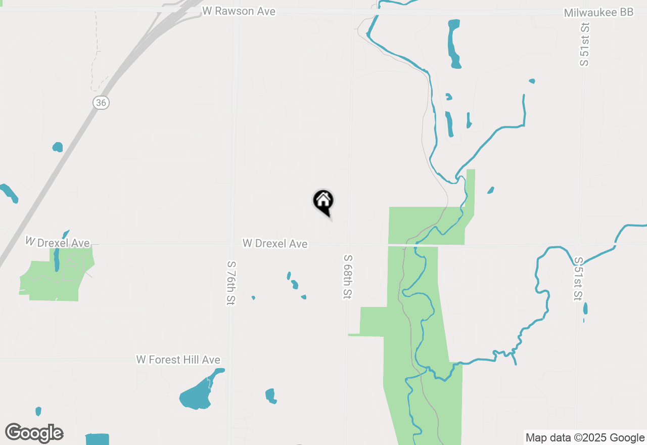 Map of 6868 W Kathleen Ct #6870, Franklin, WI 53132