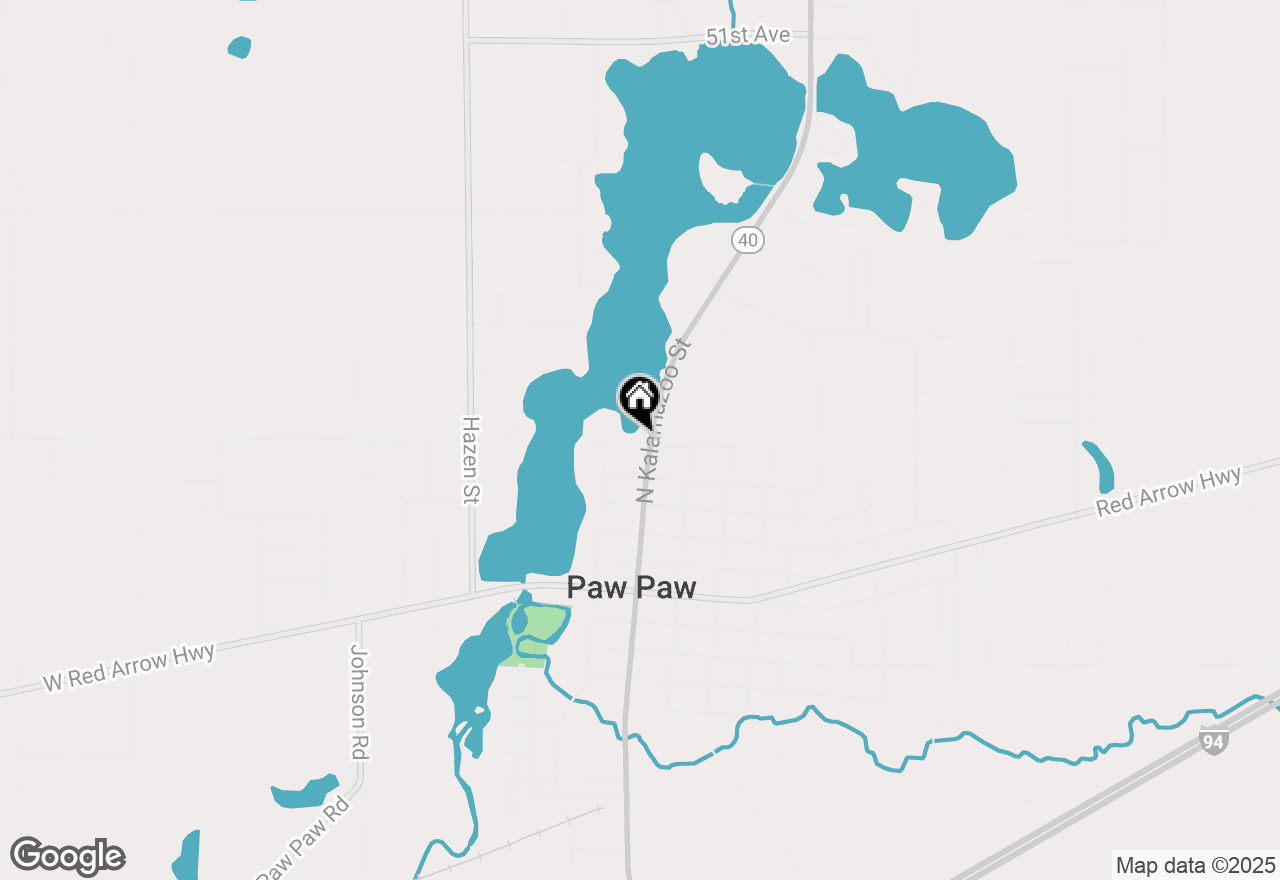 Map of 601 N Kalamazoo Street, Paw Paw, MI 49079