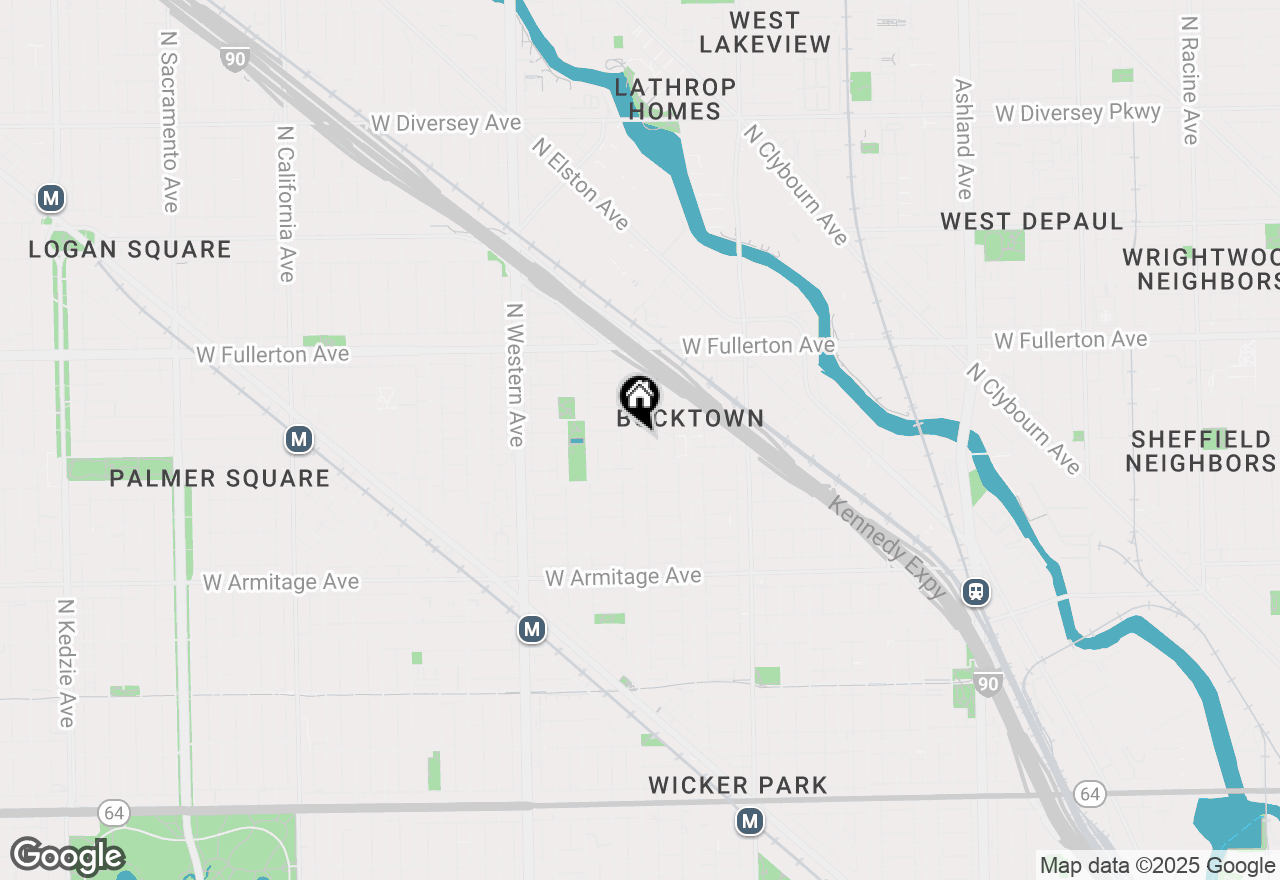 Map of 2221 N Leavitt Street #2, Chicago, IL 60647