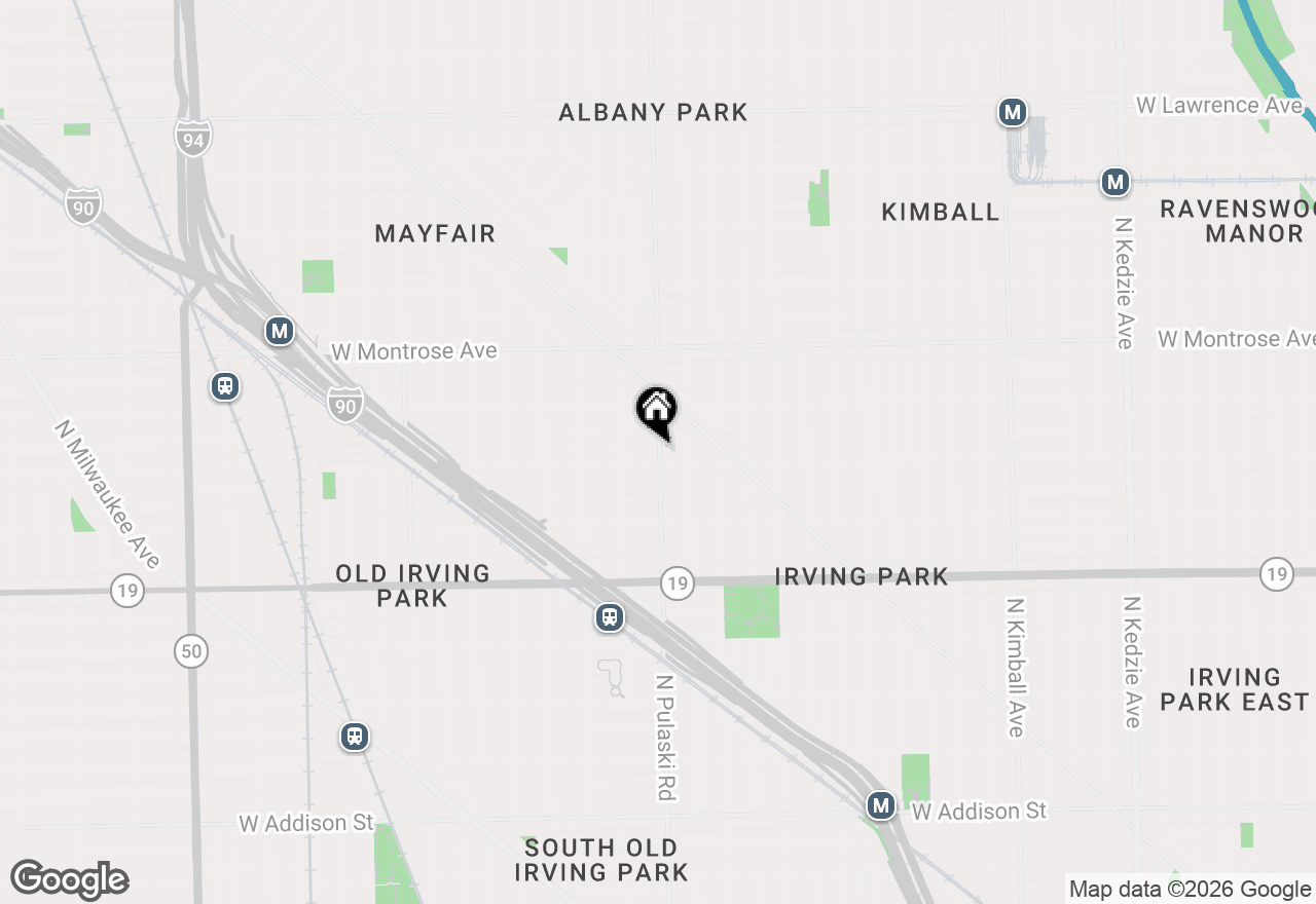 Map of 4208 N Pulaski Road #3W, Chicago, IL 60641