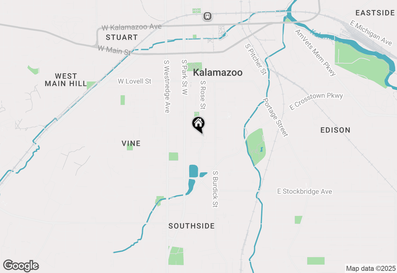 Map of 212 Rose Place, Kalamazoo, MI 49001