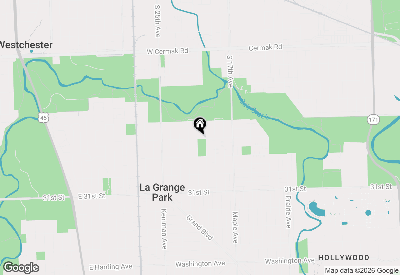 Map of 1501 Harrison Avenue, La Grange Park, IL 60526