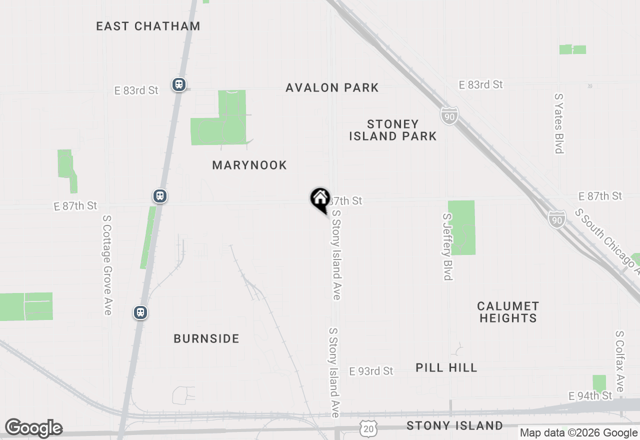 Map of 8739 S Harper Avenue #3, Chicago, IL 60619