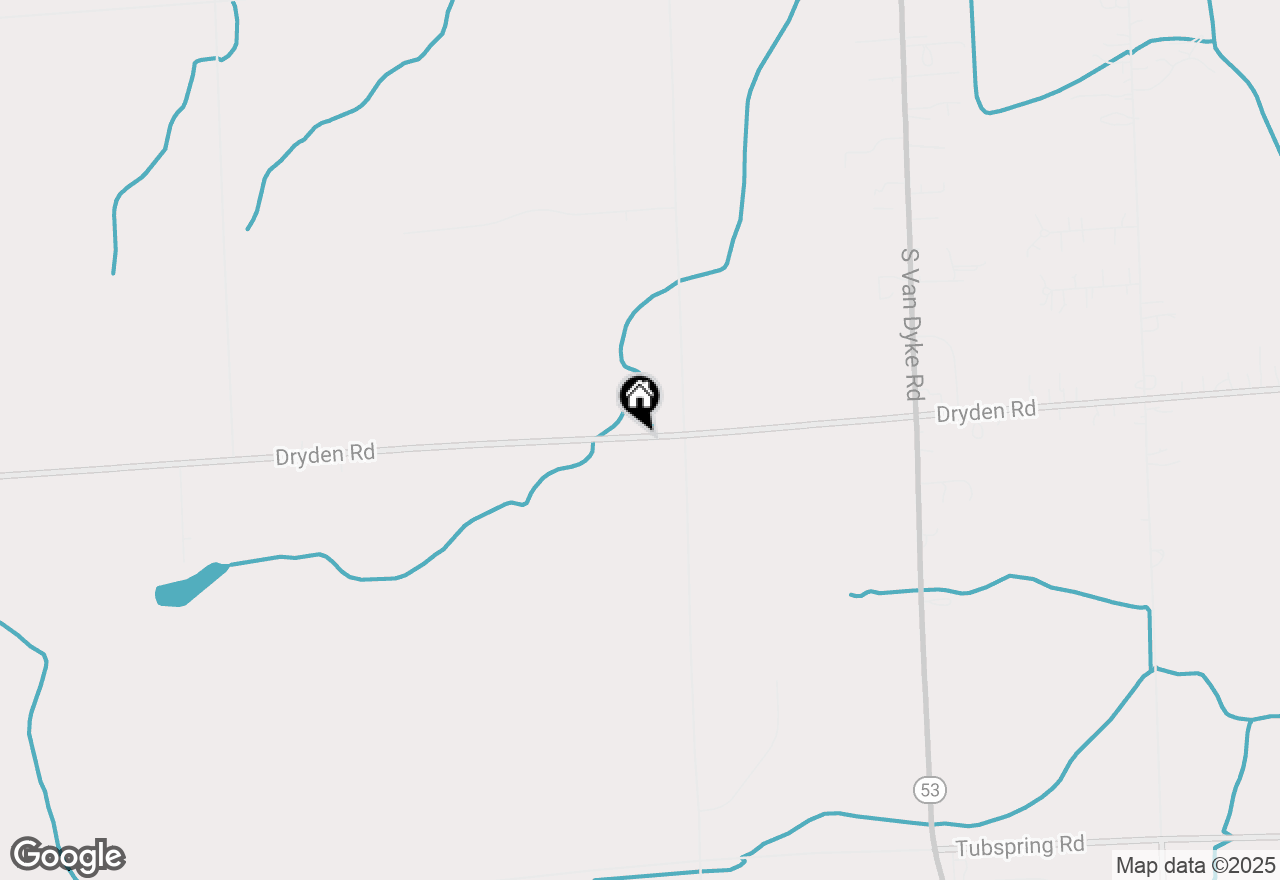 Map of 6950 Dryden Road, Almont, MI 48003