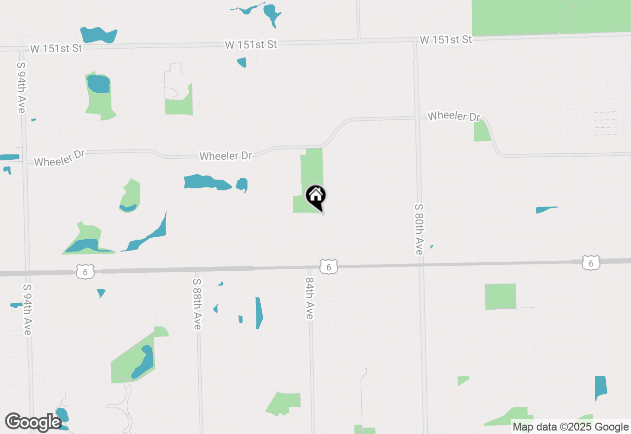 Map of 15705 Lake Hills Court #2N, Orland Park, IL 60462