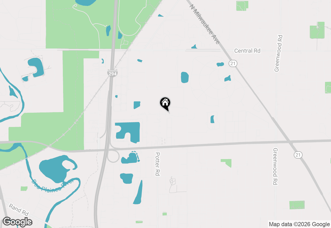 Map of 9375 Hamilton Court #E, Des Plaines, IL 60016