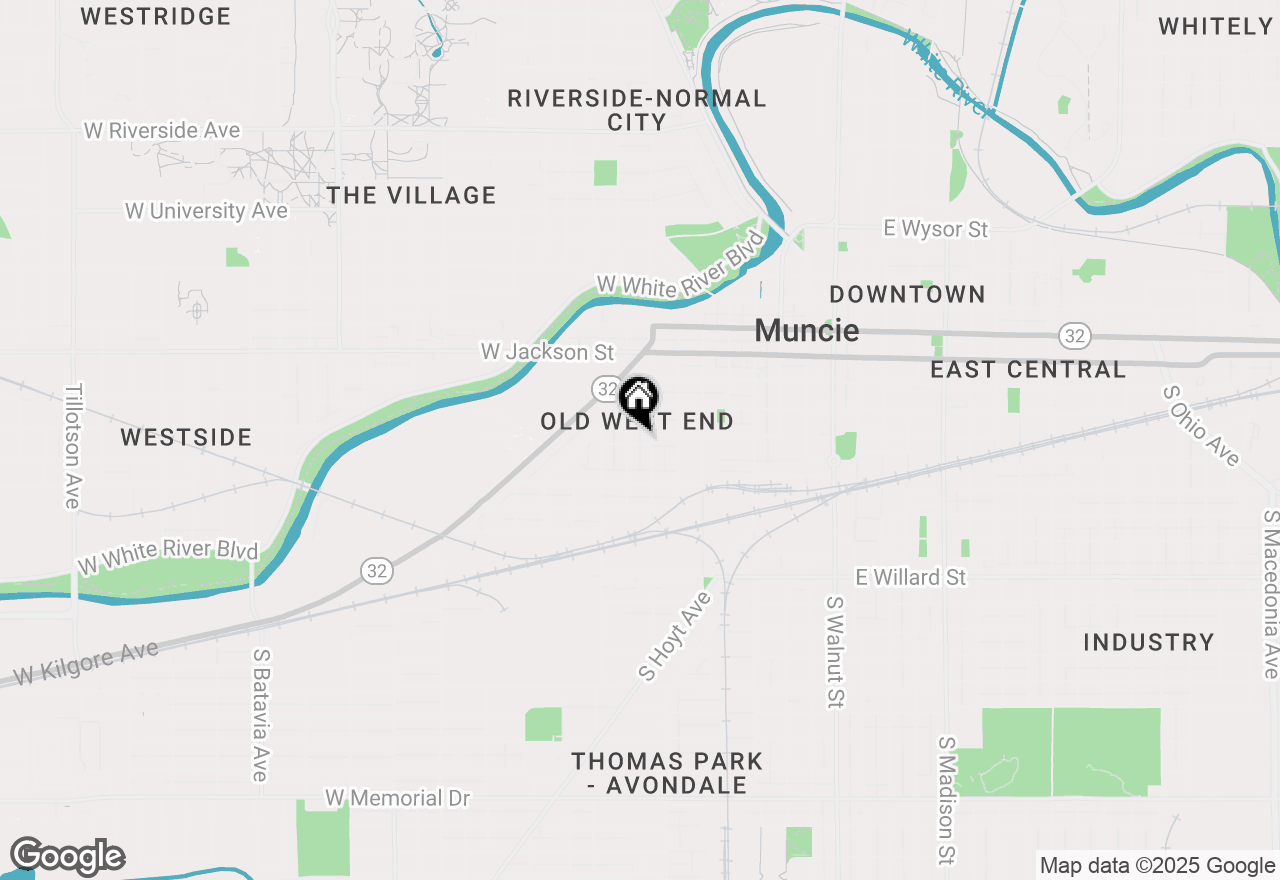 Map of 820-822 W Howard Street, Muncie, IN 47305