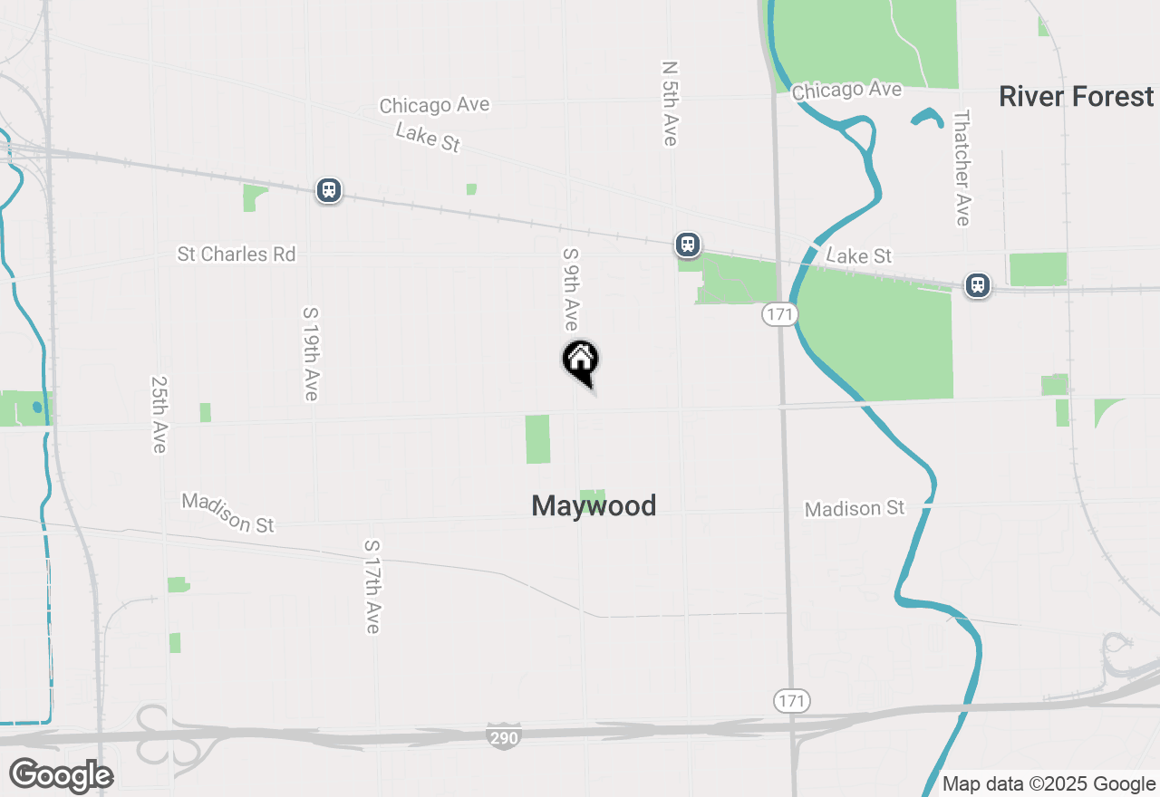 Map of (Address confidential), Maywood, Illinois 60153