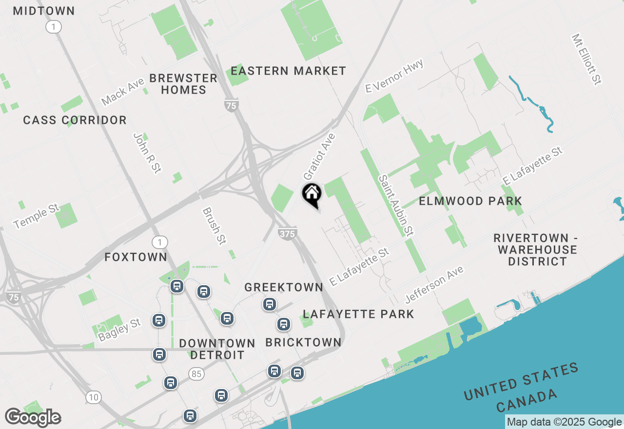 Map of 1391 Antietam Avenue, Detroit, MI 48207