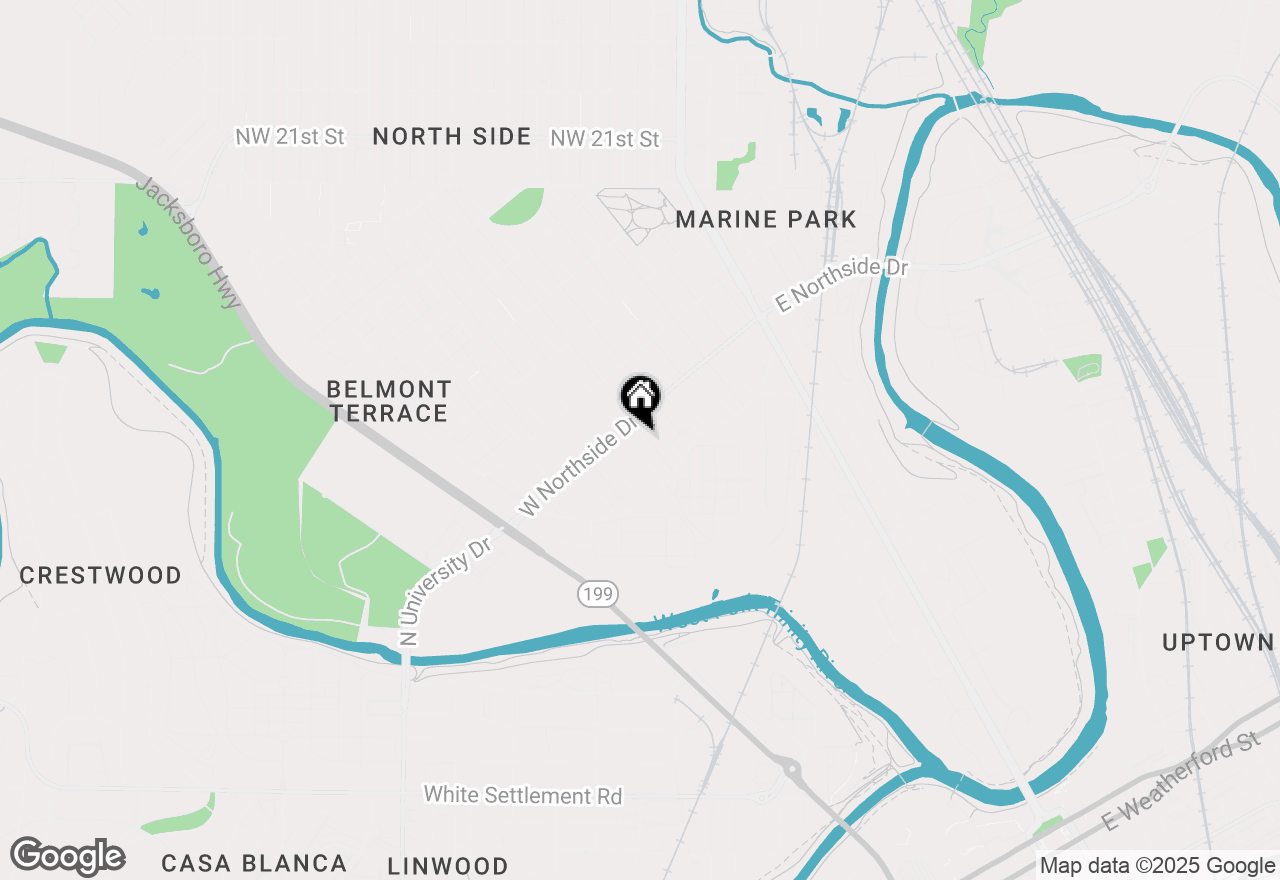 Map of 1228 Gould Avenue, Fort Worth, TX 76164