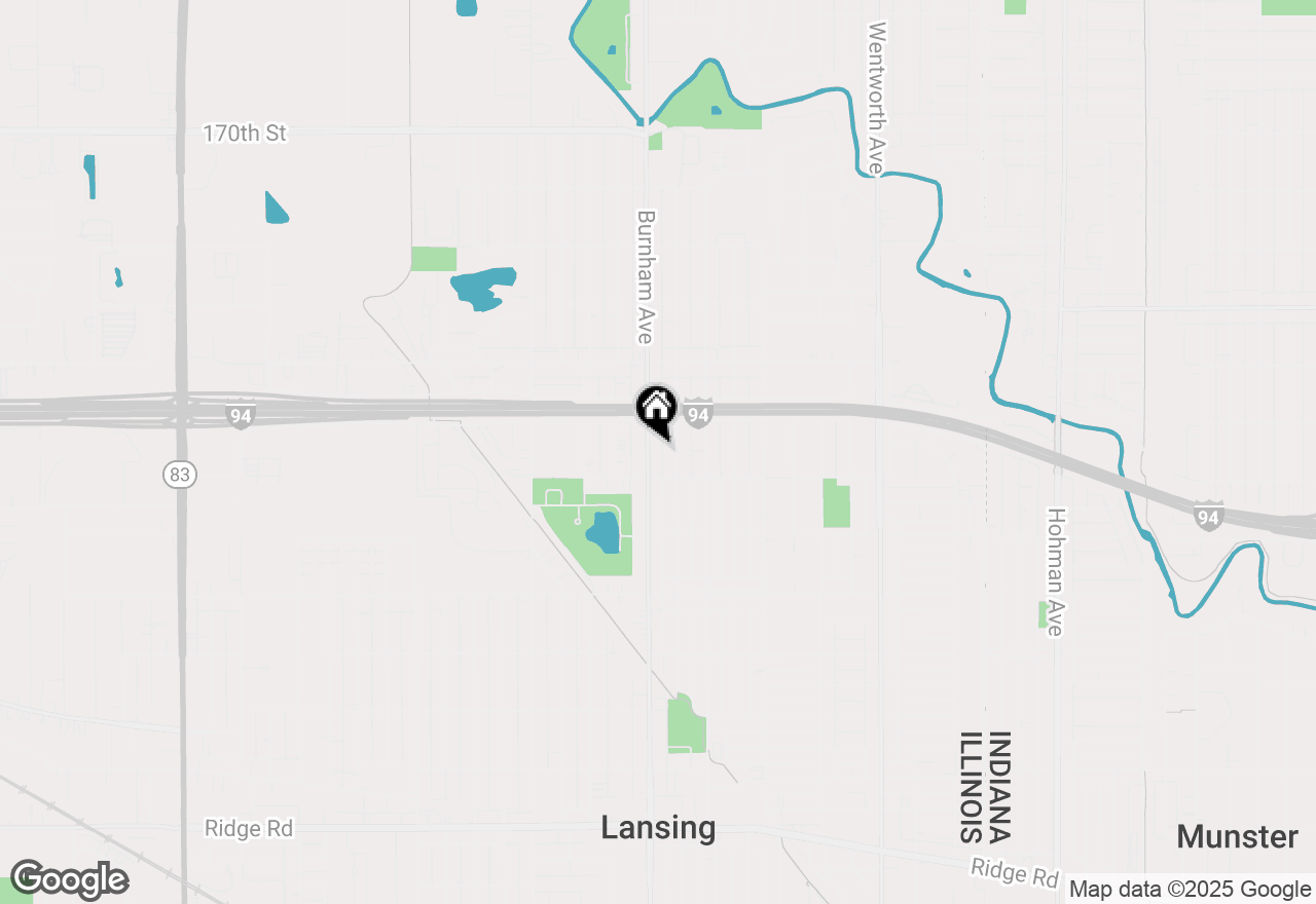 Map of 17531 Burnham Avenue, Lansing, IL 60438