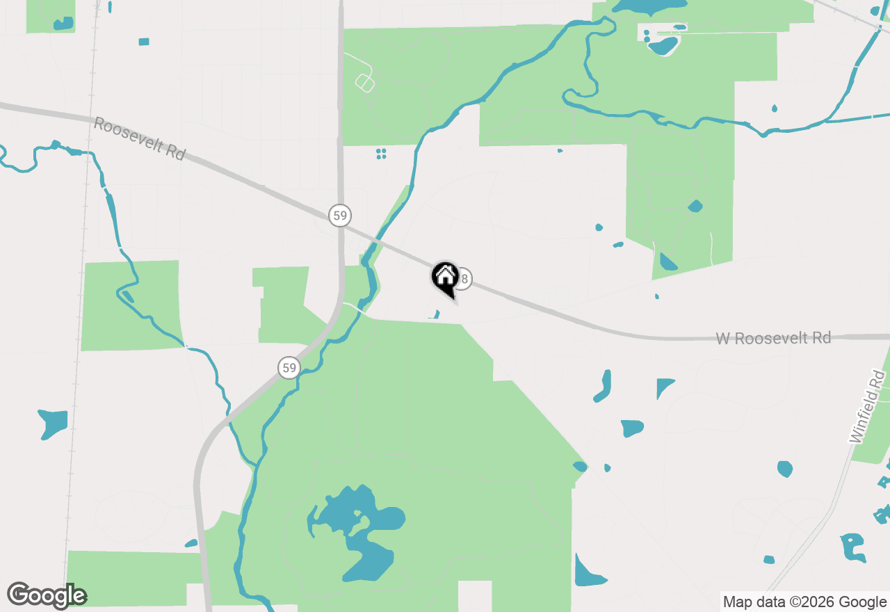 Map of 1650 Orchard Court, West Chicago, IL 60185
