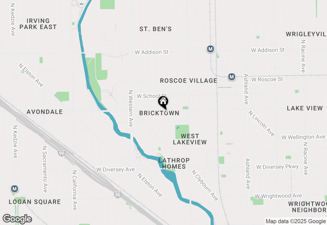 Map of 2149 W Belmont Avenue #3W, Chicago, IL 60618