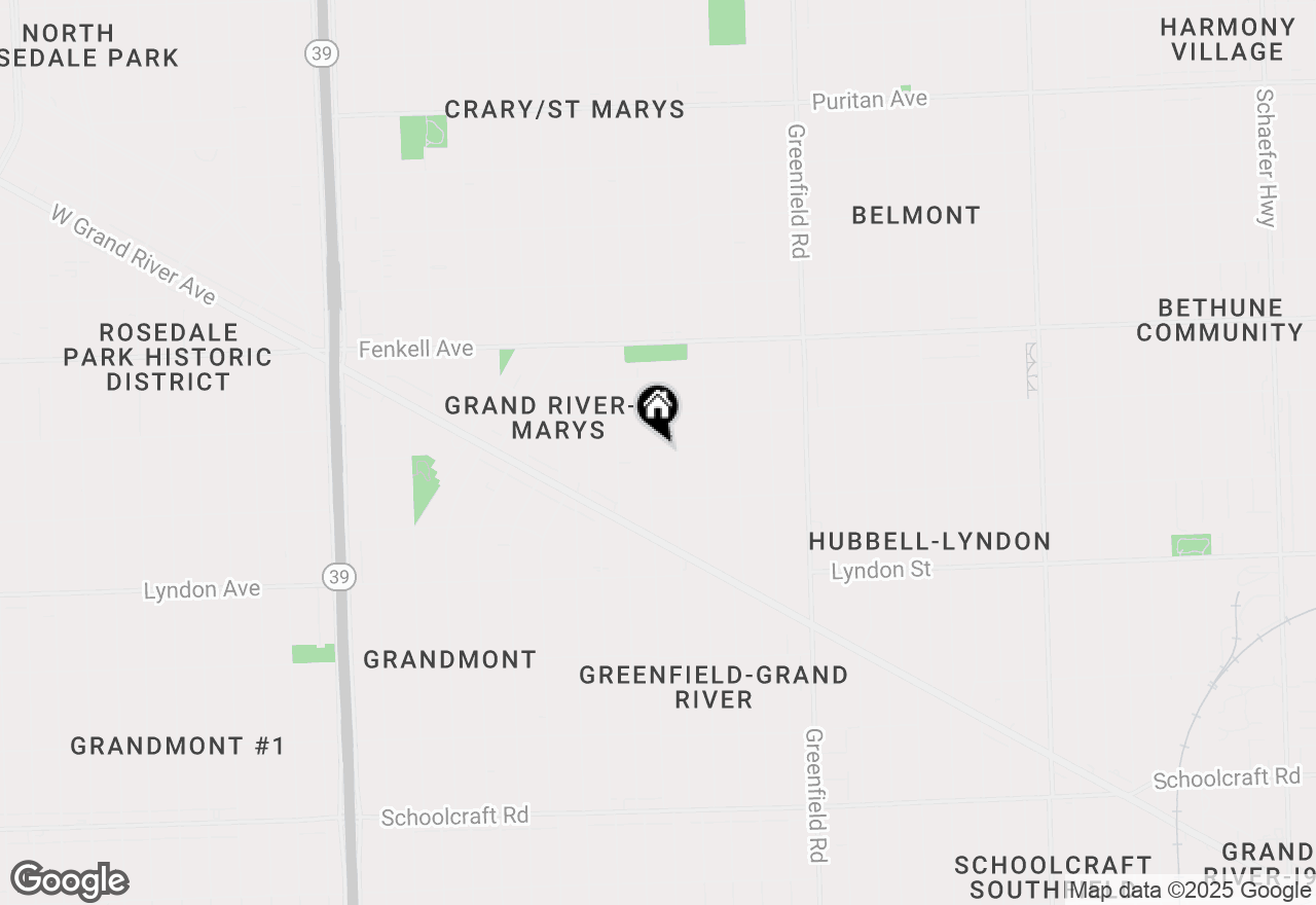 Map of 14784 Mansfield Street, Detroit, MI 48227