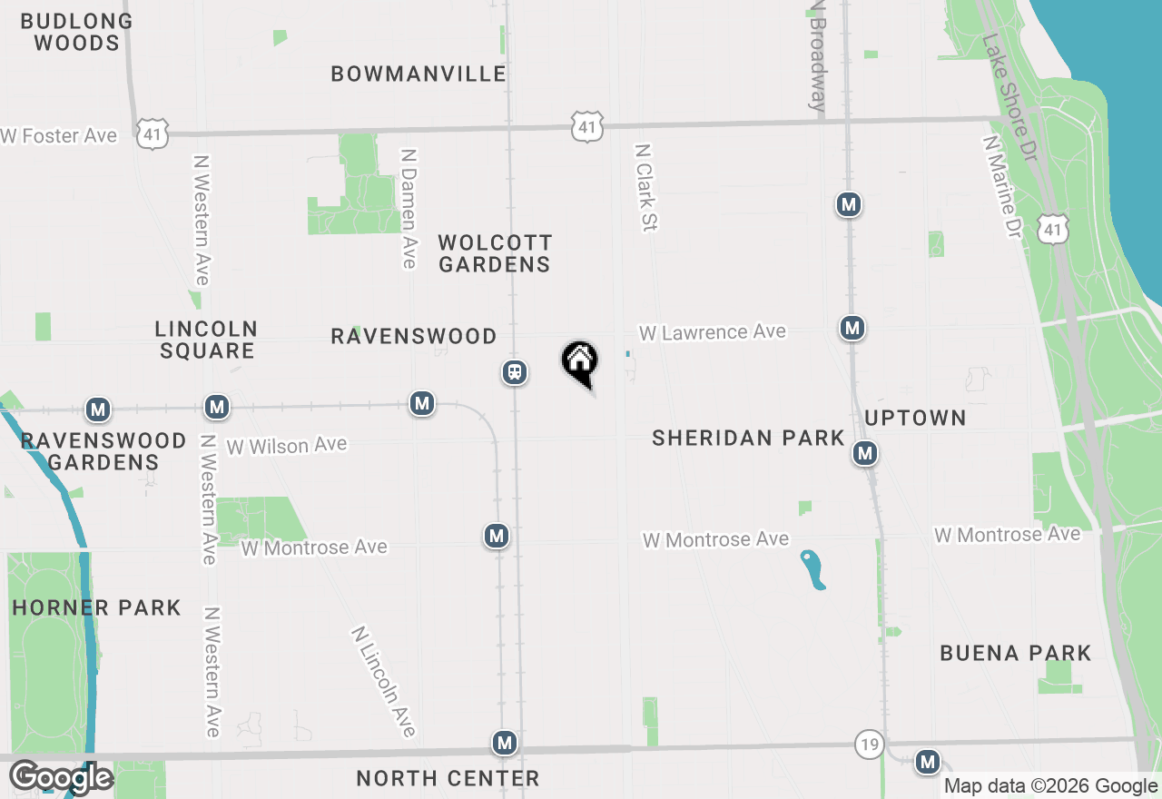 Map of 4644 N Paulina Street #1N, Chicago, IL 60640