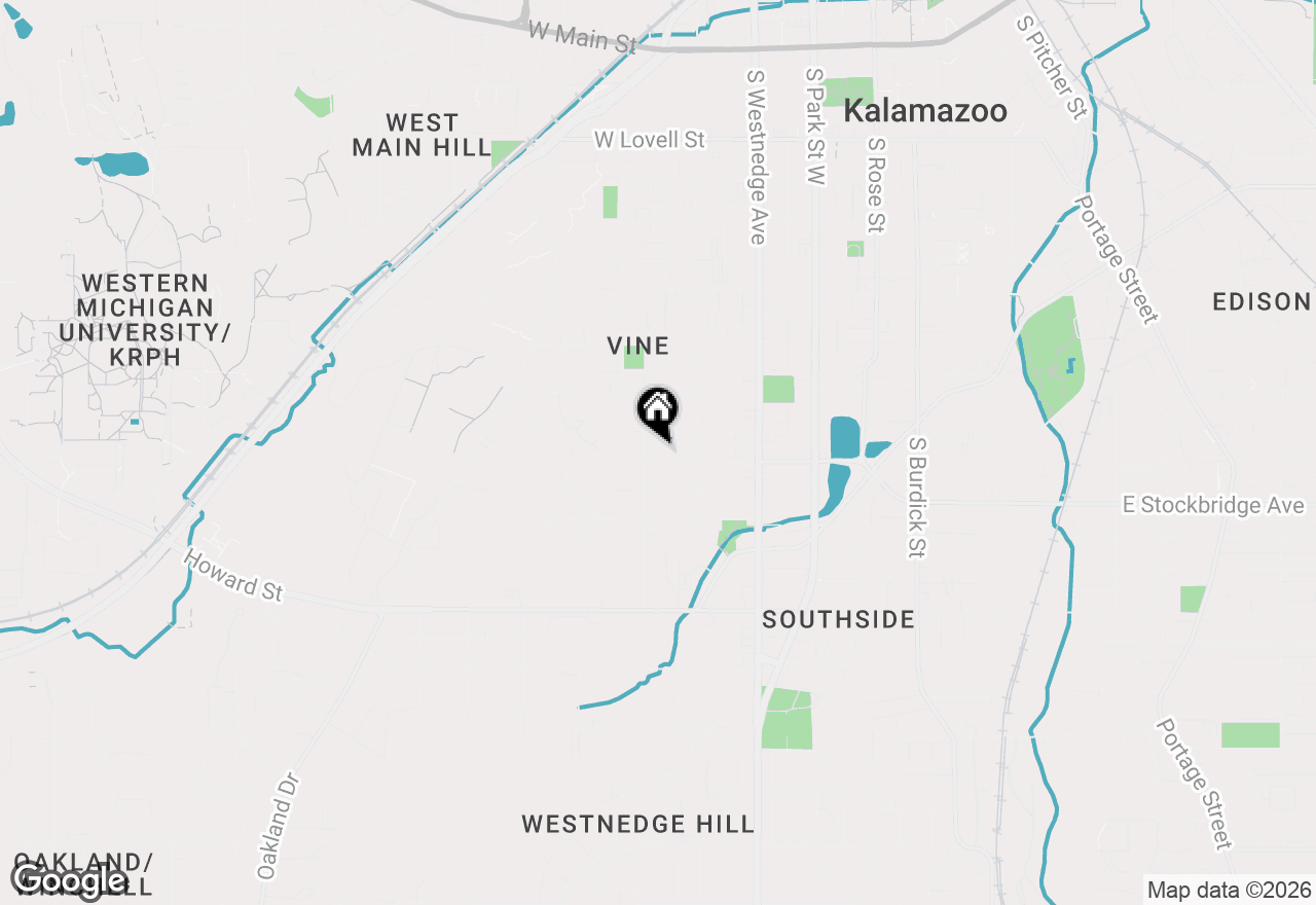 Map of 738 Forest Street, Kalamazoo, MI 49008
