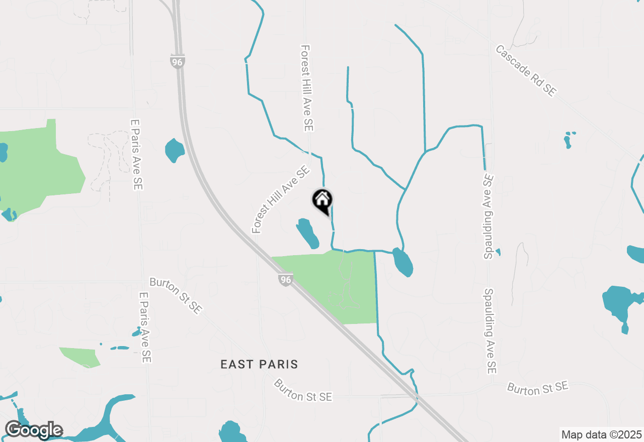 Map of 1867 Forest Lake Drive Se, Grand Rapids, MI 49546