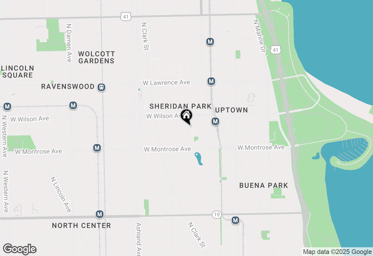 Map of 4509 N Malden Street #1B, Chicago, IL 60640