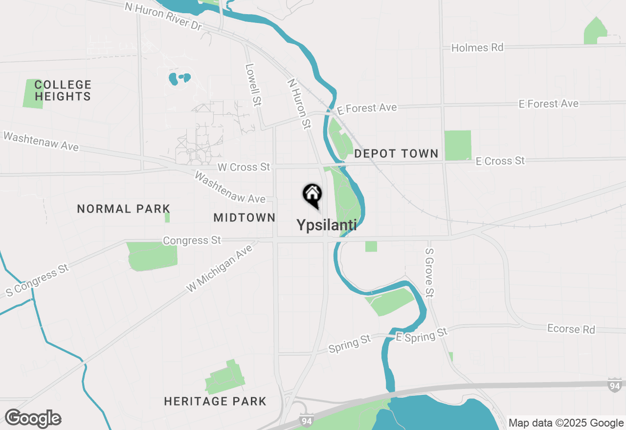 Map of 124 Pearl Street E #306, Ypsilanti, MI 48197
