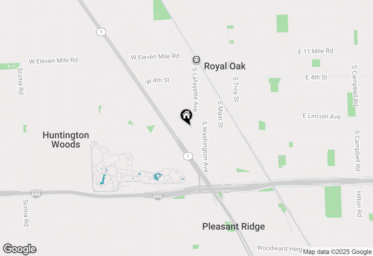 Map of 424 W Hudson Avenue, Royal Oak, MI 48067