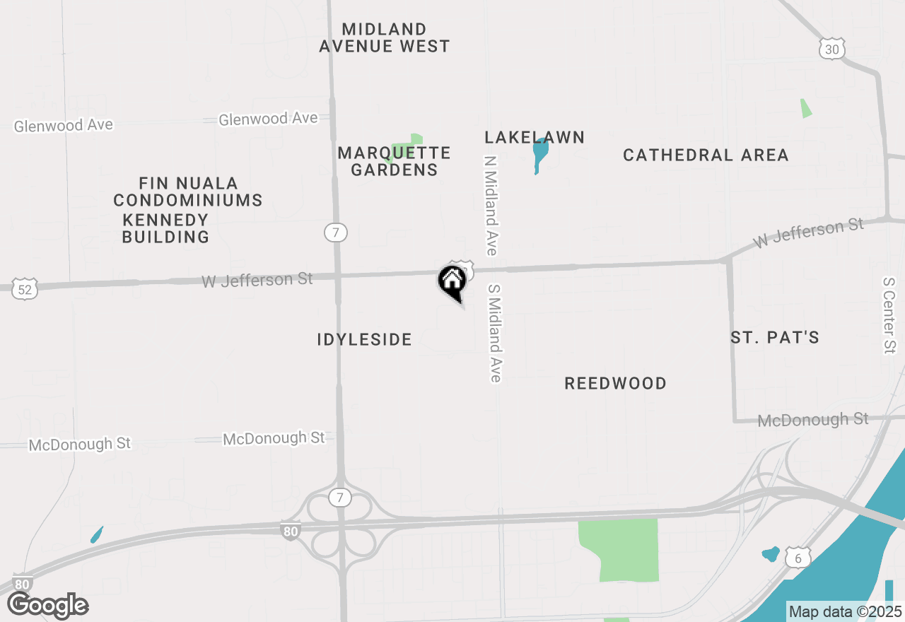 Map of 1503 Woodbridge Road #1D, Joliet, IL 60436