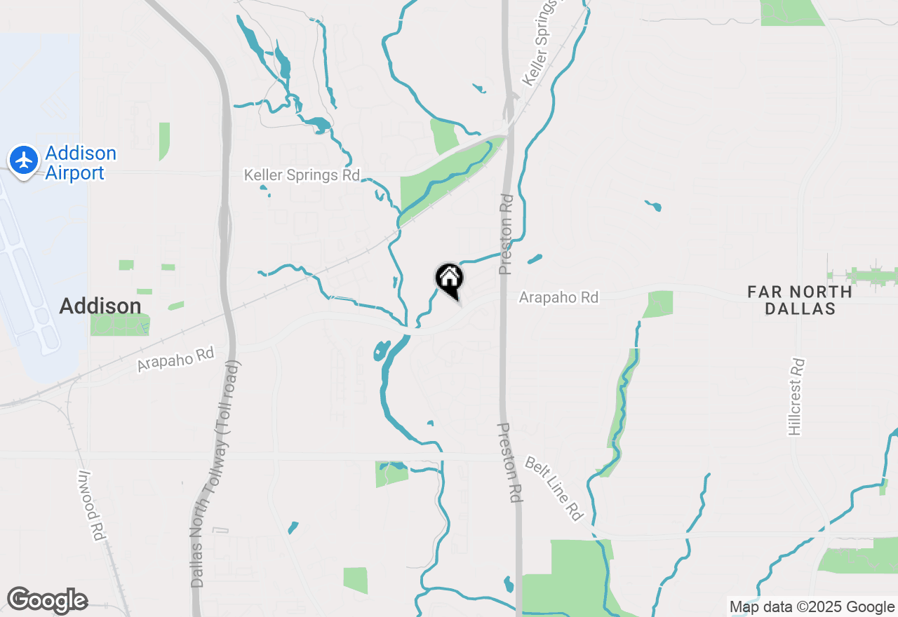 Map of 5981 Arapaho Road #1808, Dallas, TX 75248
