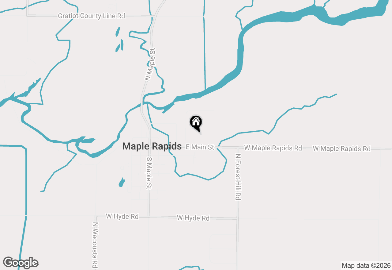 Map of TBD E Main Street, Maple Rapids, MI 48853