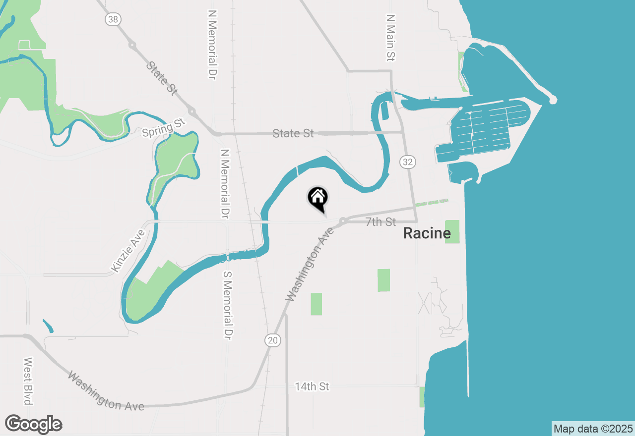 Map of 910 6th St, Racine, WI 53403