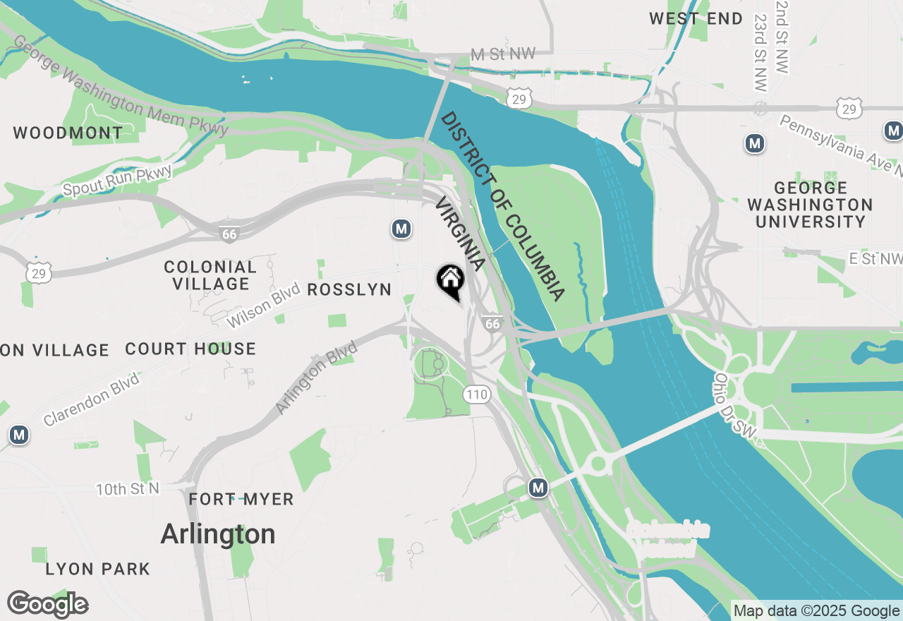 Map of 1021 Arlington Boulevard #743, Arlington, VA 22209