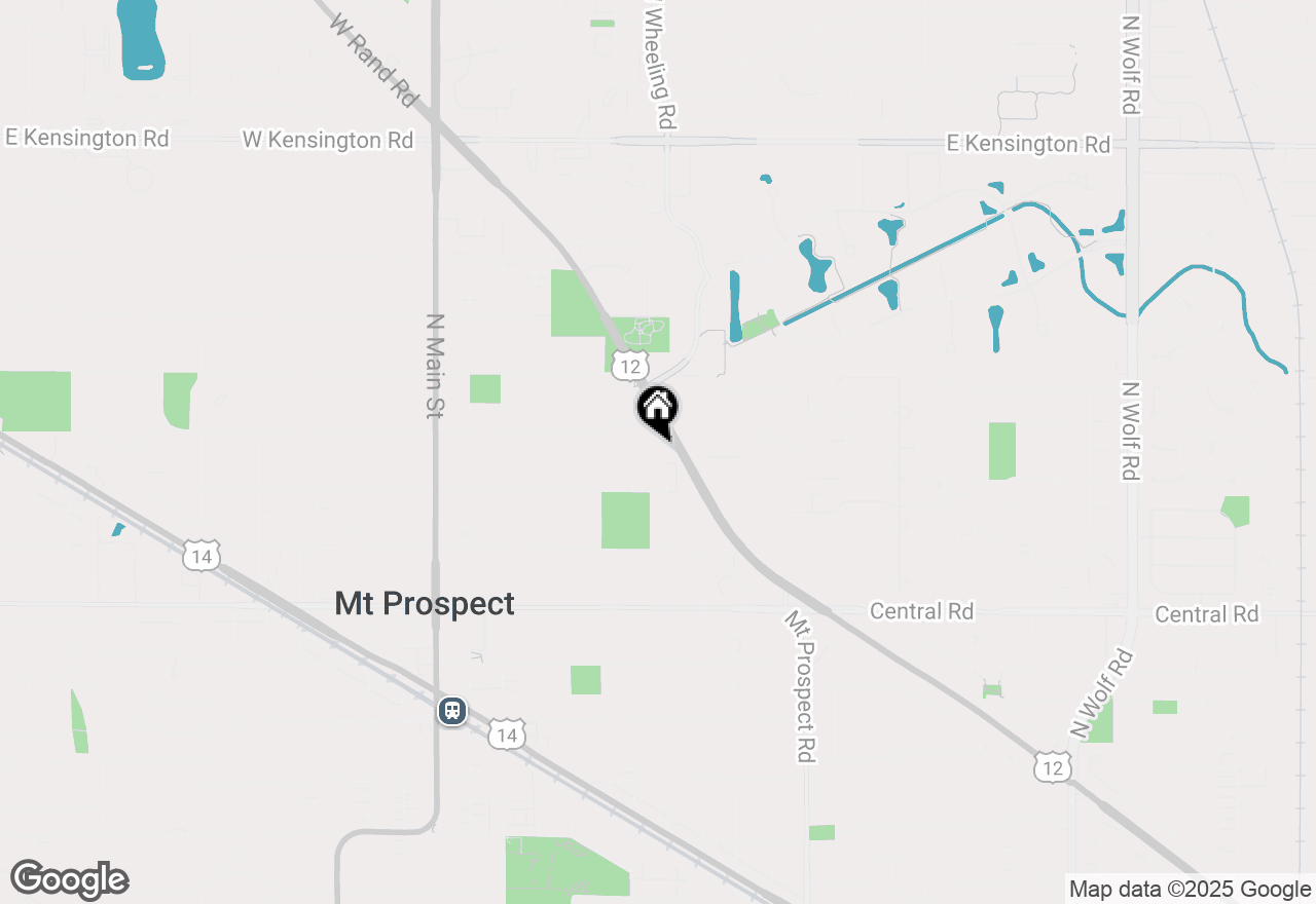 Map of 214 N Louis Street, Mount Prospect, IL 60056