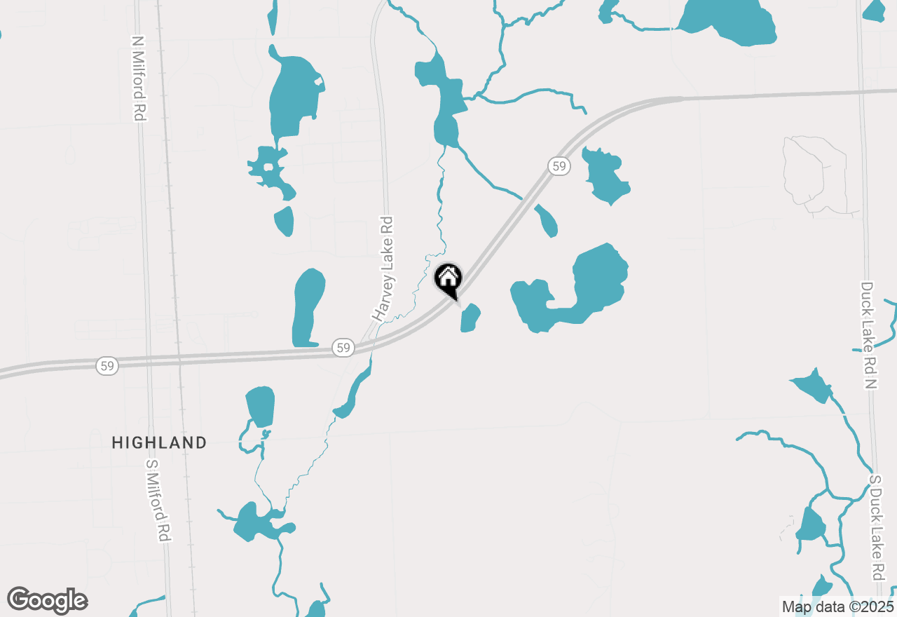 Map of 1298 E Highland Road, Highland, MI 48356