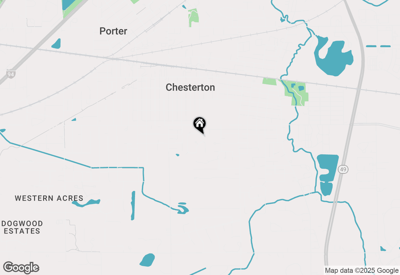Map of 608 S Park Drive, Chesterton, IN 46304