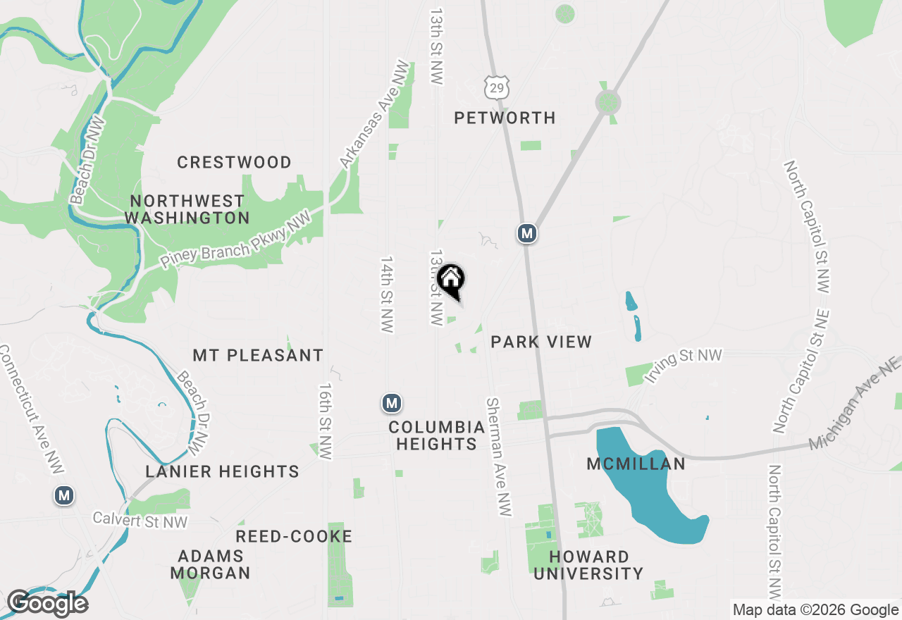 Map of 3524 11th Street Nw, Washington, DC 20010
