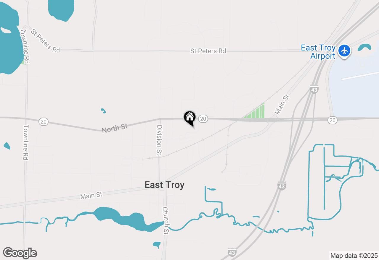 Map of 2786 Edwards St #1A, East Troy, WI 53120