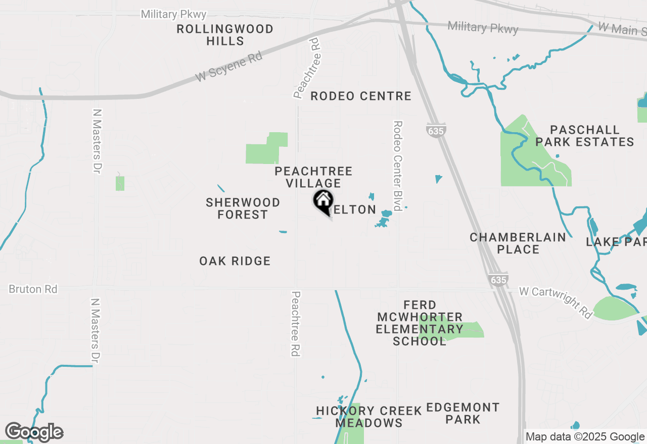 Map of 1111 Ervin Lane, Mesquite, TX 75149