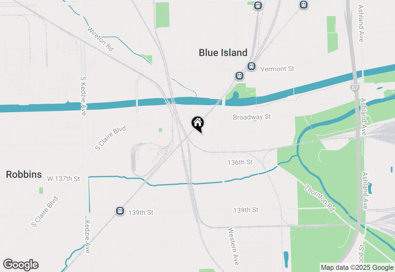 Map of 13430 Ann Street, Blue Island, IL 60406