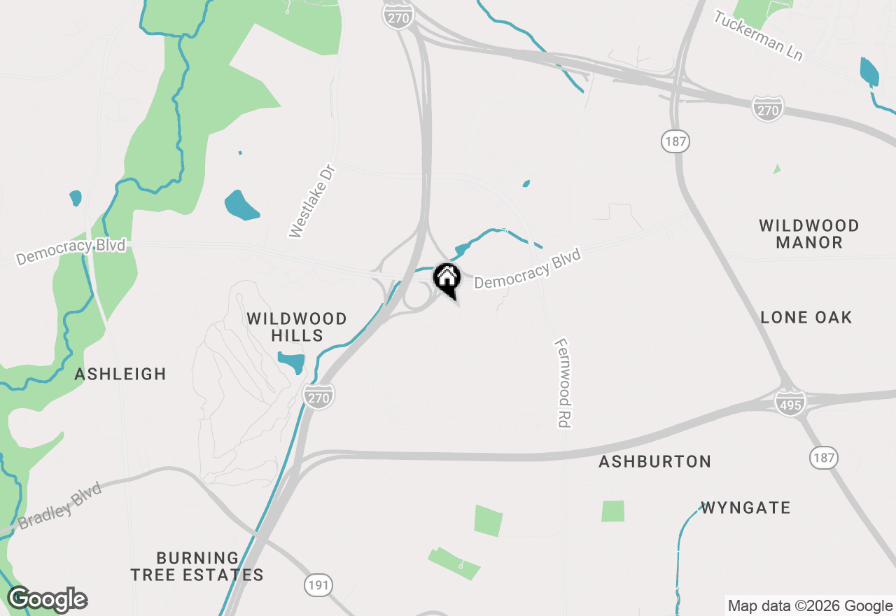 Map of 6719 Surreywood Lane, Bethesda, MD 20817