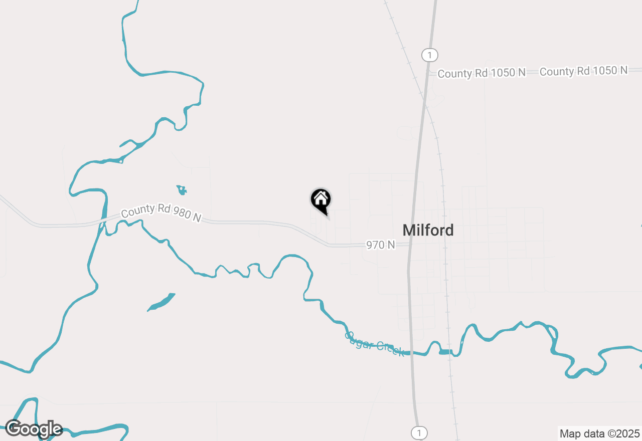 Map of 117 N Marty Street, Milford, IL 60953