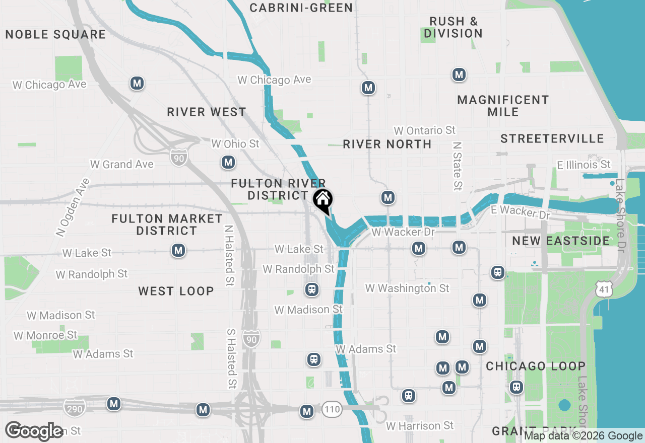 Map of 333 N Canal Street #3604, Chicago, IL 60606