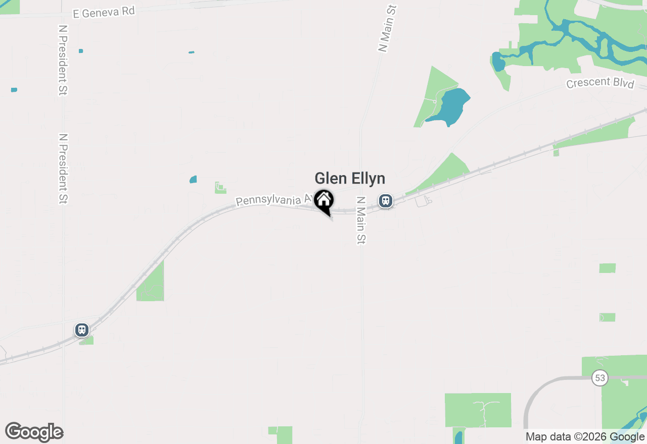Map of 451 Duane Street, Glen Ellyn, IL 60137