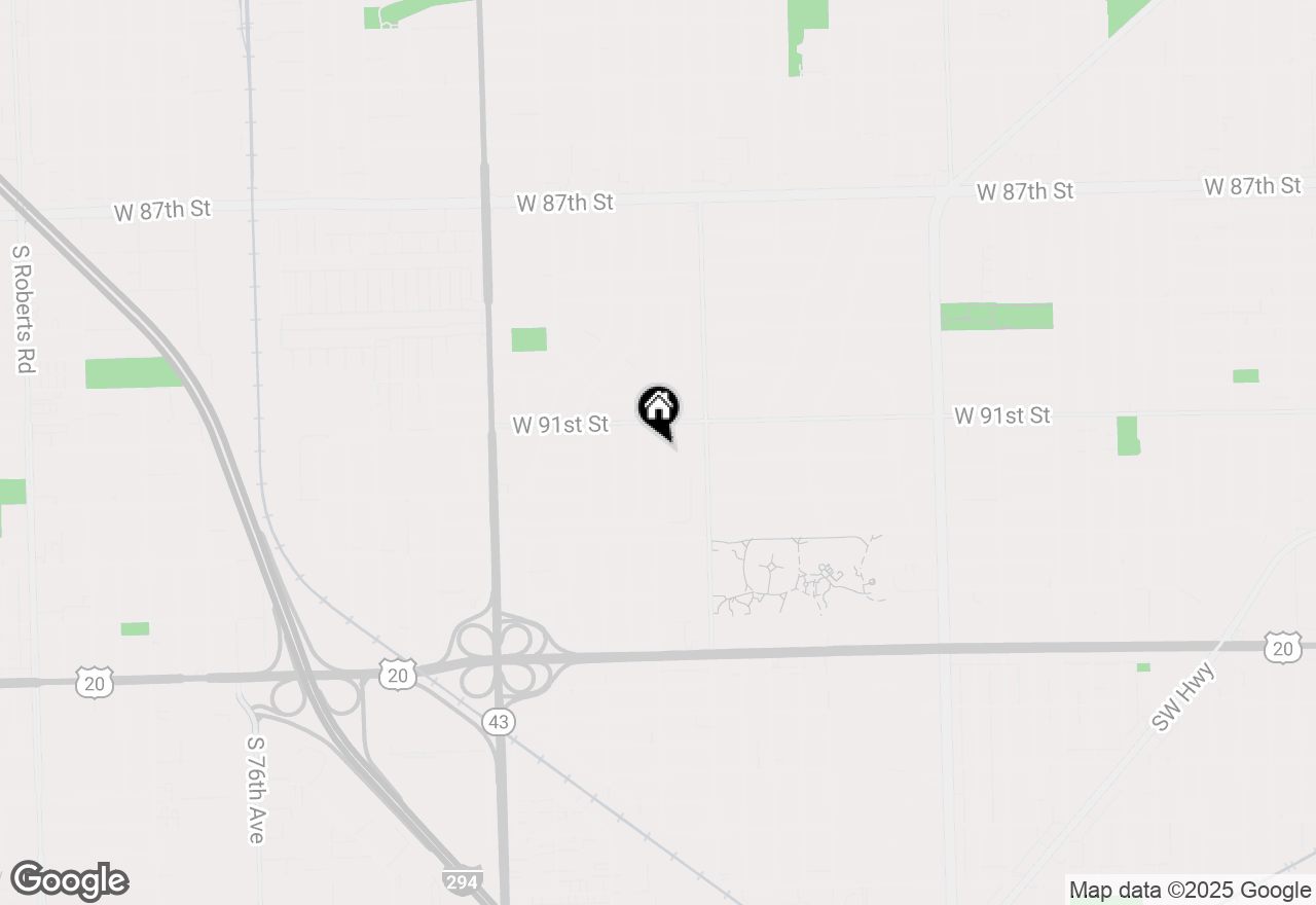 Map of 9128 Pembroke Lane, Bridgeview, IL 60455