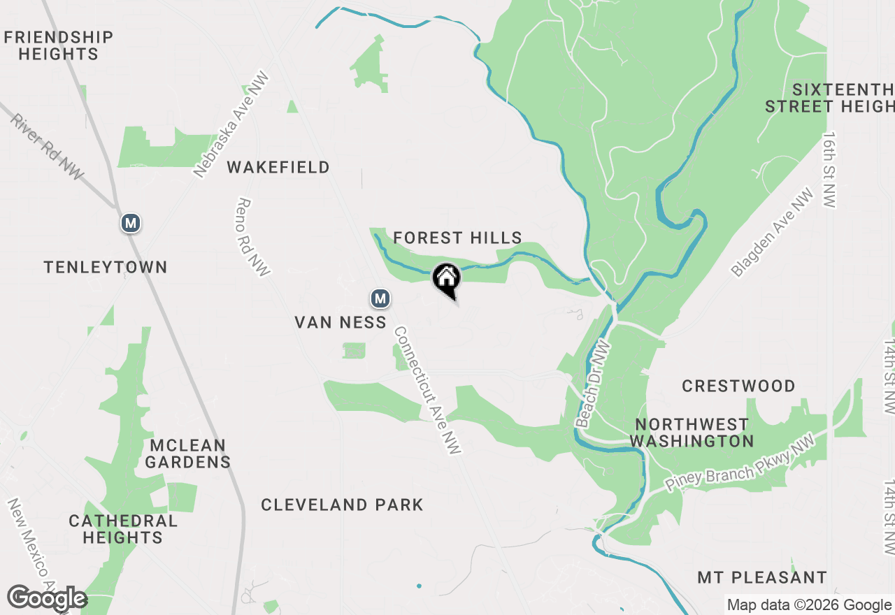 Map of 2939 Van Ness Street Nw #807, Washington, DC 20008